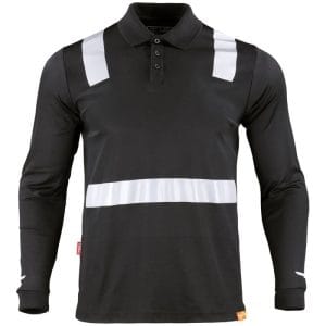 POLERA POLO CON CINTA REFLECTIVA MANGA LARGA