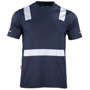 POLERA CON CINTA REFLECTIVA MANGA CORTA